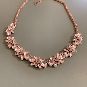 Charter Club cubic zirconia floral necklace with gold chain